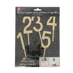 Sale Cerf Dellier Cake Topper Chiffres Dorés