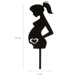Clearance Cerf Dellier Cake topper Femme enceinte
