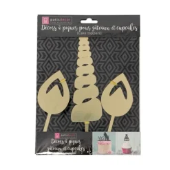 New Cerf Dellier Cake Topper Licorne Dorés