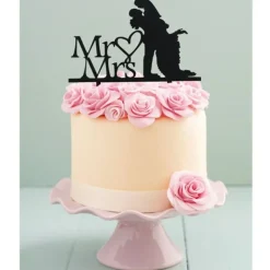 Online Cerf Dellier Cake Topper Mr & Mrs Bonheur