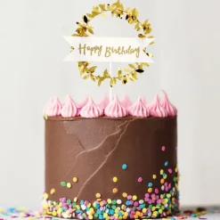 Best Cerf Dellier Cake topper "Happy birthday"