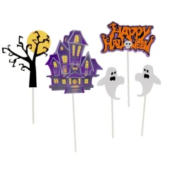 Outlet Cerf Dellier Cake toppers assortis thème Halloween 3 (x5)