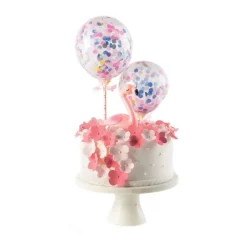 Cerf Dellier Cake toppers ballons confettis 10 cm (x20)
