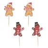 Clearance Cerf Dellier Cake toppers bonhommes en pain d'épices