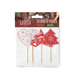Clearance Cerf Dellier Cake toppers mix de Noël 2