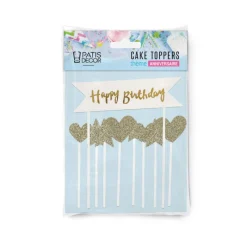 Outlet Cerf Dellier Cakes toppers "Happy birthday" 2 (x10)
