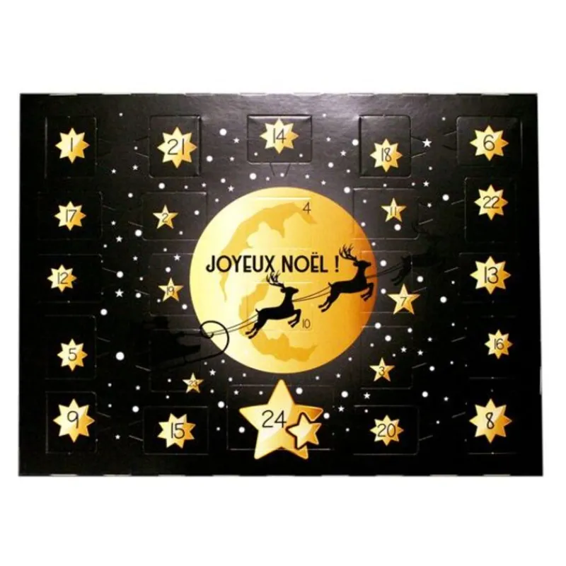 New Cerf Dellier Calendrier de l'avent à fabriquer noir