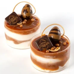 Hot Cerf Dellier Carrés chocolat "Joyeuses Pâques" 3x3 cm (x 175)