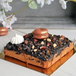 Outlet Cerf Dellier Cartons carrés or/noir 14 x 14 cm PATISDECOR (x5)