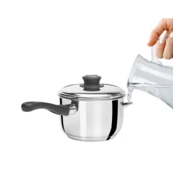 Outlet Cerf Dellier Casserole bain-marie avec couvercle inox 16 cm