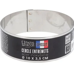 Clearance Cerf Dellier Cercle à entremets inox H 3,5 cm Ø 10 cm