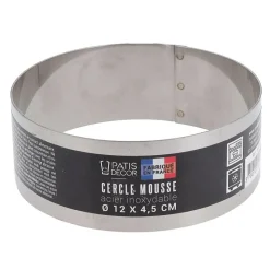 Sale Cerf Dellier Cercle à mousse inox H 4,5 cm Ø 12 cm