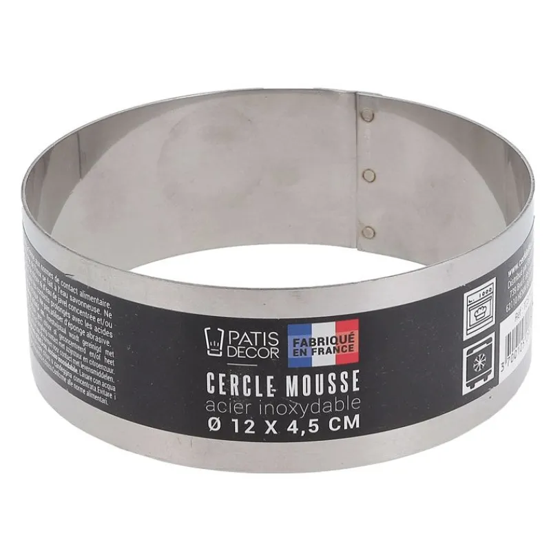 Sale Cerf Dellier Cercle à mousse inox H 4,5 cm Ø 12 cm