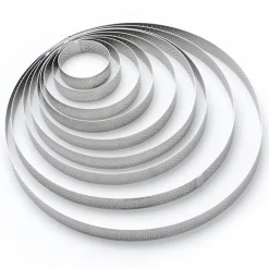 Online Cerf Dellier Cercle à tarte perforé à bord droit inox H 2 cm De Buyer