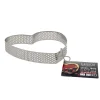 Sale Cerf Dellier Cercle à tarte perforé coeur inox H 2 cm Ø 12 cm