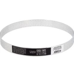 Online Cerf Dellier Cercle à tarte perforé inox H 2 cm Ø 17,8 cm