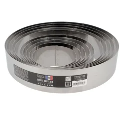 New Cerf Dellier Cercle à vacherin inox H 6 cm Ø 10 cm