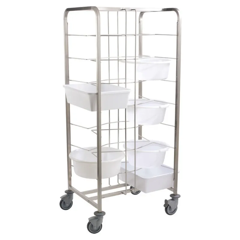Sale Cerf Dellier Chariot inox pour 16 bacs à pâtons espacement 18,5 cm