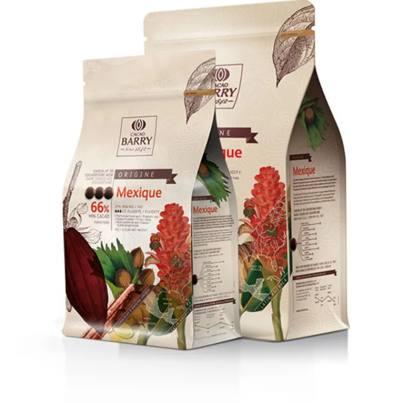 New Cerf Dellier Chocolat de Couverture Noir origine Mexique 66 % 2,5 Kg