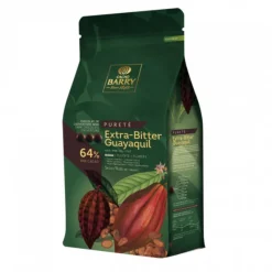 Hot Cerf Dellier Chocolat de Couverture Noir Extra Bitter Guayaquil 64 % 5 Kg