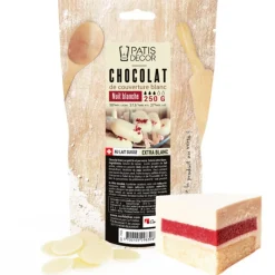 Outlet Cerf Dellier Chocolat de couverture White Nuit Blanche 37 % 250 g