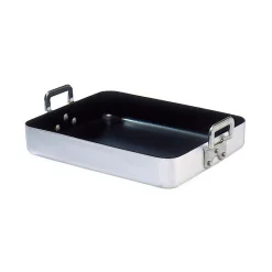 Outlet Cerf Dellier Classe Alu plaque à rôtir anti-adhérente anses rivetées 40x32 cm