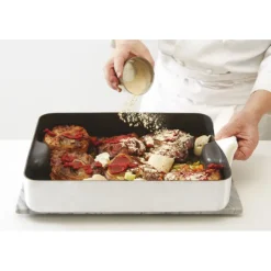 Cerf Dellier Classe Alu plaque à rôtir anti-adhérente anses incorporées  40x32 cm