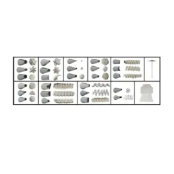 Sale Cerf Dellier Coffret 26 douilles décors inox