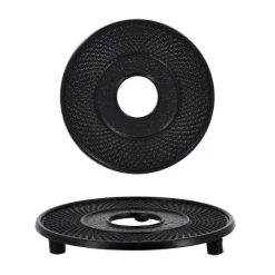 Hot Cerf Dellier Coffret théière + tasses à points en fer noir - 900 ml