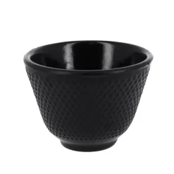 Hot Cerf Dellier Coffret théière + tasses à points en fer noir - 900 ml