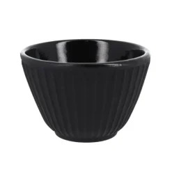 Best Cerf Dellier Coffret théière + tasses à rayures en fer noir - 800 ml