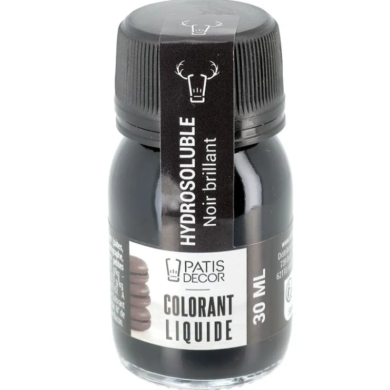 Outlet Cerf Dellier Colorant liquide hydrosoluble noir brillant 30 ml