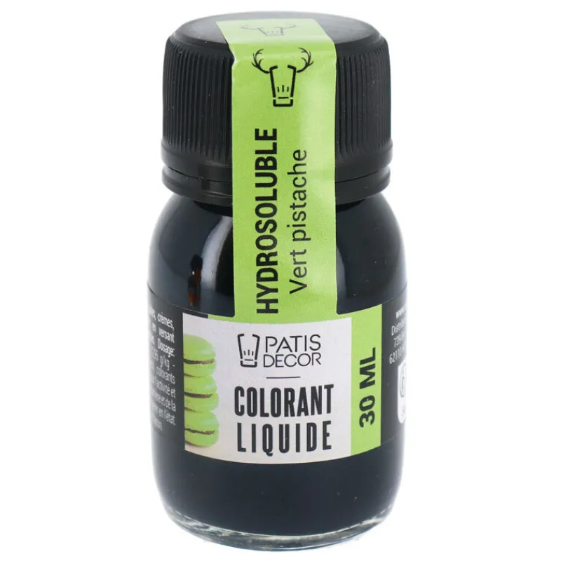Hot Cerf Dellier Colorant liquide hydrosoluble vert pistache 30 ml