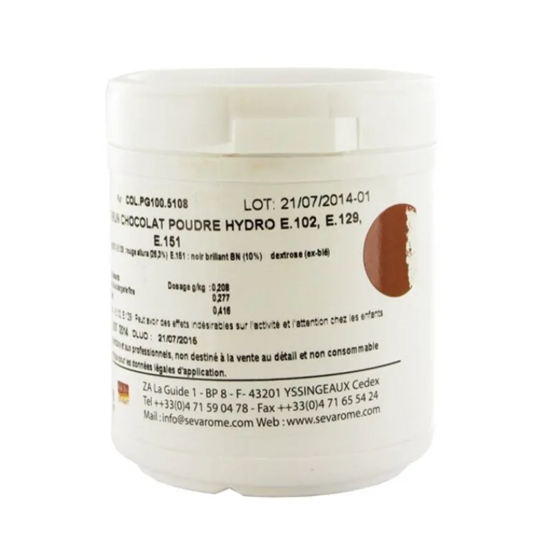 Outlet Cerf Dellier Colorant poudre alimentaire Chocolat 100 g