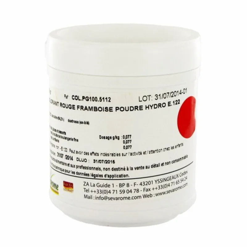 Outlet Cerf Dellier Colorant poudre alimentaire Rouge Framboise 100 g