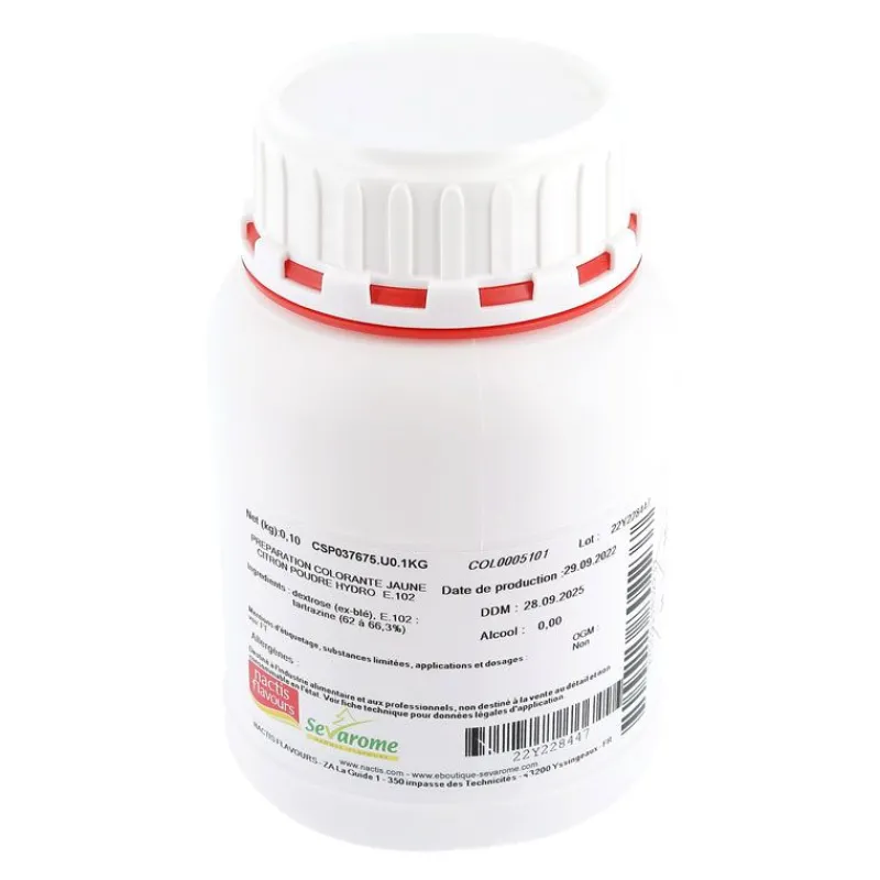 Outlet Cerf Dellier Colorant poudre alimentaire Jaune Citron 100 g