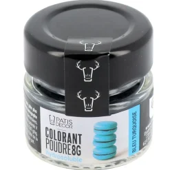 Hot Cerf Dellier Colorant poudre hydrosoluble bleu turquoise 8 g