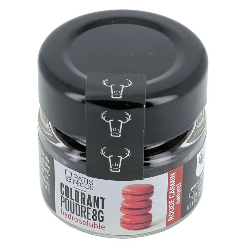 Clearance Cerf Dellier Colorant poudre hydrosoluble rouge carmin naturel 8 g