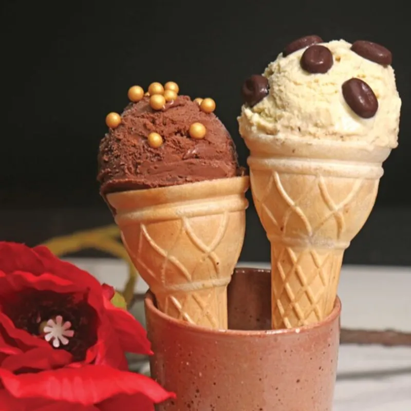 Hot Cerf Dellier Cornets à glace en azyme - 1 boule (x 24)