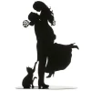 Online Cerf Dellier Couple de mariés avec chat métal noir