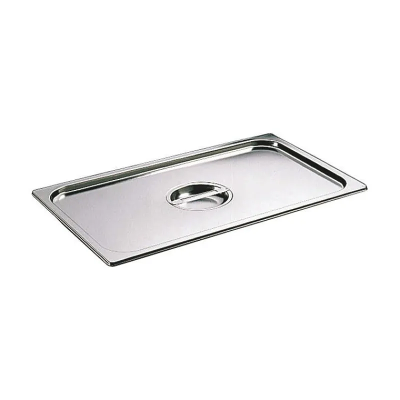 Cerf Dellier Couvercle inox avec poignée GN 1/4 - pour bac gastronorme sans anse