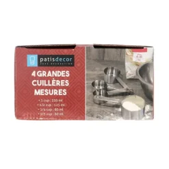 Clearance Cerf Dellier Cuillères à mesure inox assorties (x4)