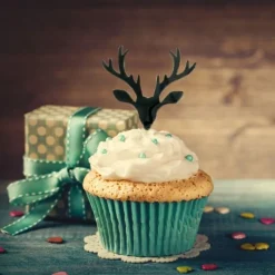 Online Cerf Dellier Cupcake Toppers Cerfs (x8)