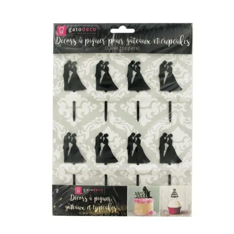 Best Cerf Dellier Cupcake Toppers Couples (x 8)