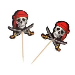 Online Cerf Dellier Cupcake Toppers Pirates (x 12)
