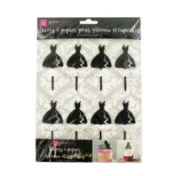 Discount Cerf Dellier Cupcake Toppers Robe (x 8)