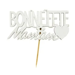 Sale Cerf Dellier Décor Bonne Fête Maman sur pique (x2)