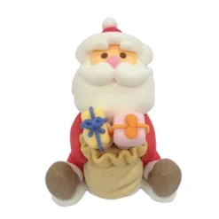 New Cerf Dellier Décor comestible Père Noël assis cadeau (x24)