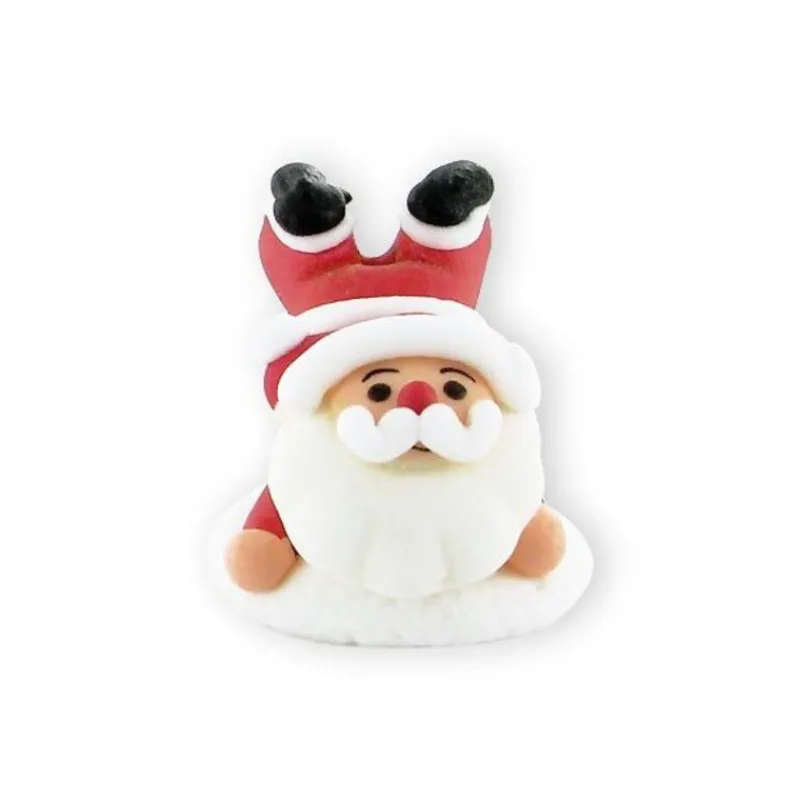 New Cerf Dellier Décor comestible Père Noël 3D à plat ventre