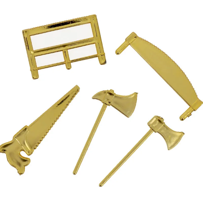 Discount Cerf Dellier Décors à piquer "Haches et scies dorées" x 250 pièces